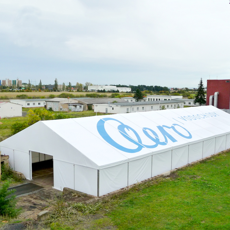 White Warehouse Tent
