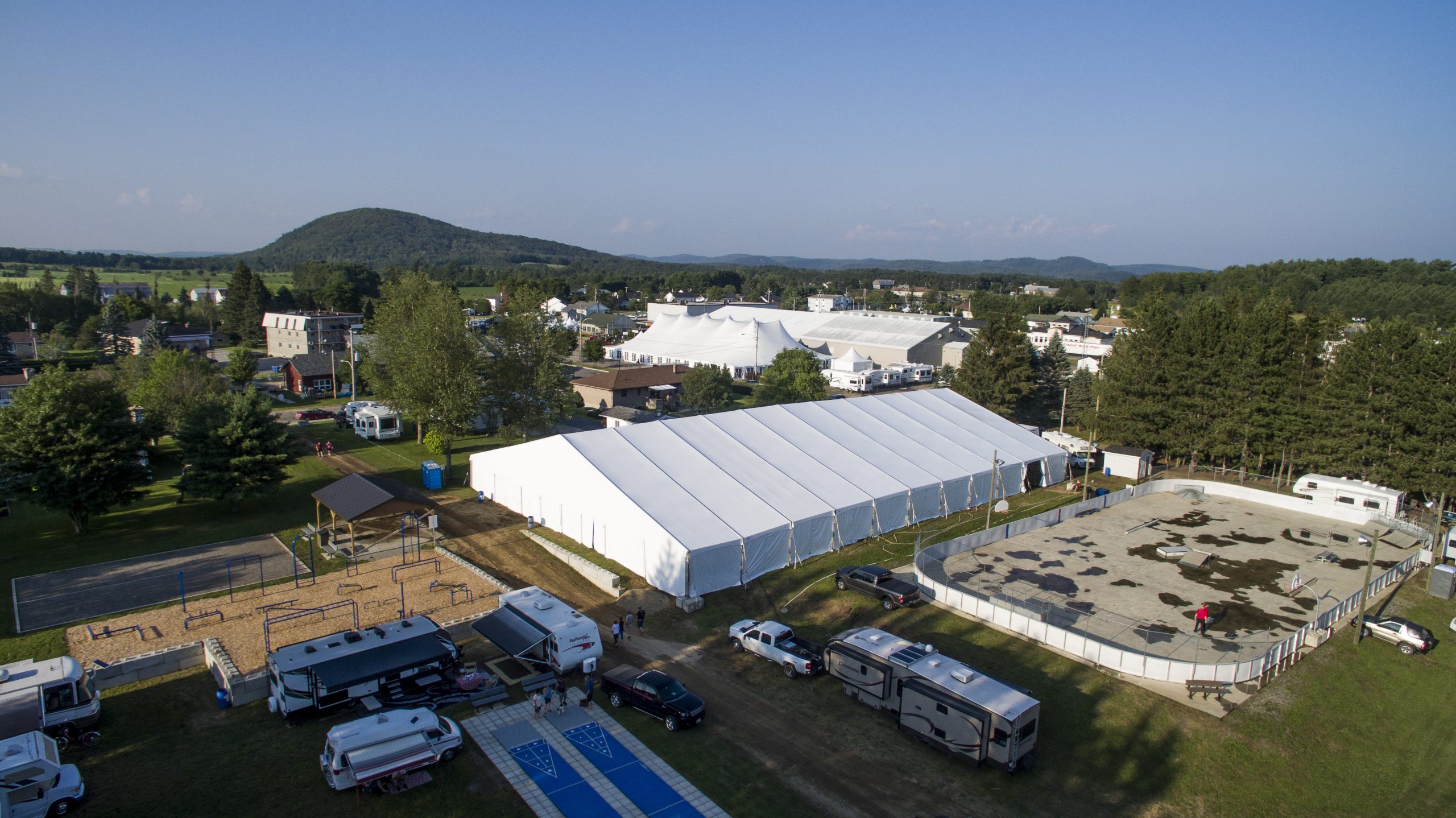 White Storage Tent