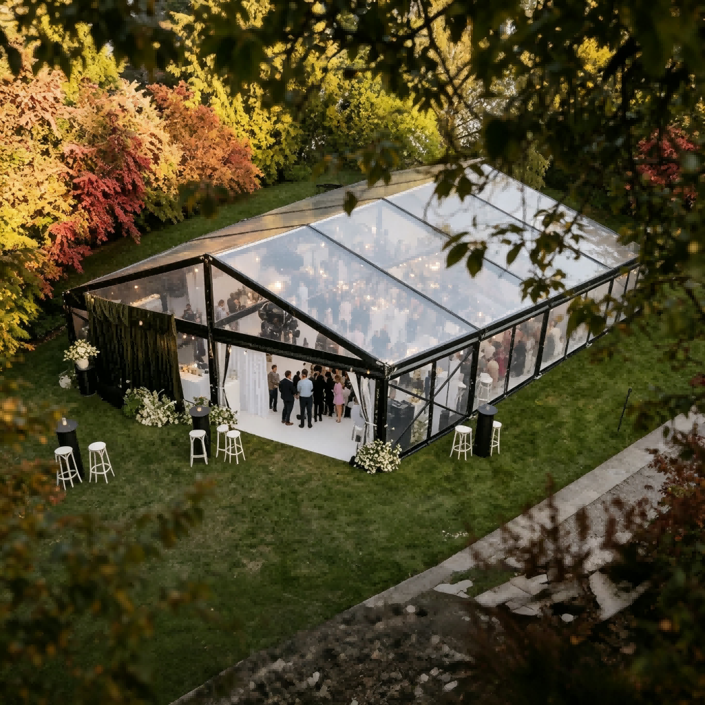 Transparent Tent Product Case for Weddings & Banquets